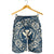 Hawaii Map Classic Floral Men's Shorts Blue - AH - Polynesian Pride