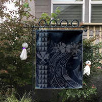 Hawaii Map Kanaka Polynesian Hula Girl Flag Grey - AH - J5C - Polynesian Pride