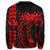 Hawaii Map Kanaka Polynesian Hula Girl Sweatshirt Red - AH - J5R - Polynesian Pride