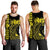 Hawaii Map Kanaka Polynesian Hula Girl Tank Top Yellow - AH - J5R - Polynesian Pride