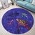 Hawaii Map Kanaka Turtle Round Carpet - Volcano Style - Galaxy - AH - Polynesian Pride