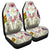 Hawaii Map Kanaka Two Men Holding Flag Car Seat Covers Beige - AH Universal Fit Black - Polynesian Pride