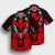Hawaii Map Kanaka Two Men Holding Flag Hawaiian Shirt Red - AH - Polynesian Pride