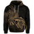 Hawaiian Map Turtle Hibiscus Divise Polynesian Hoodie Gold - Polynesian Pride