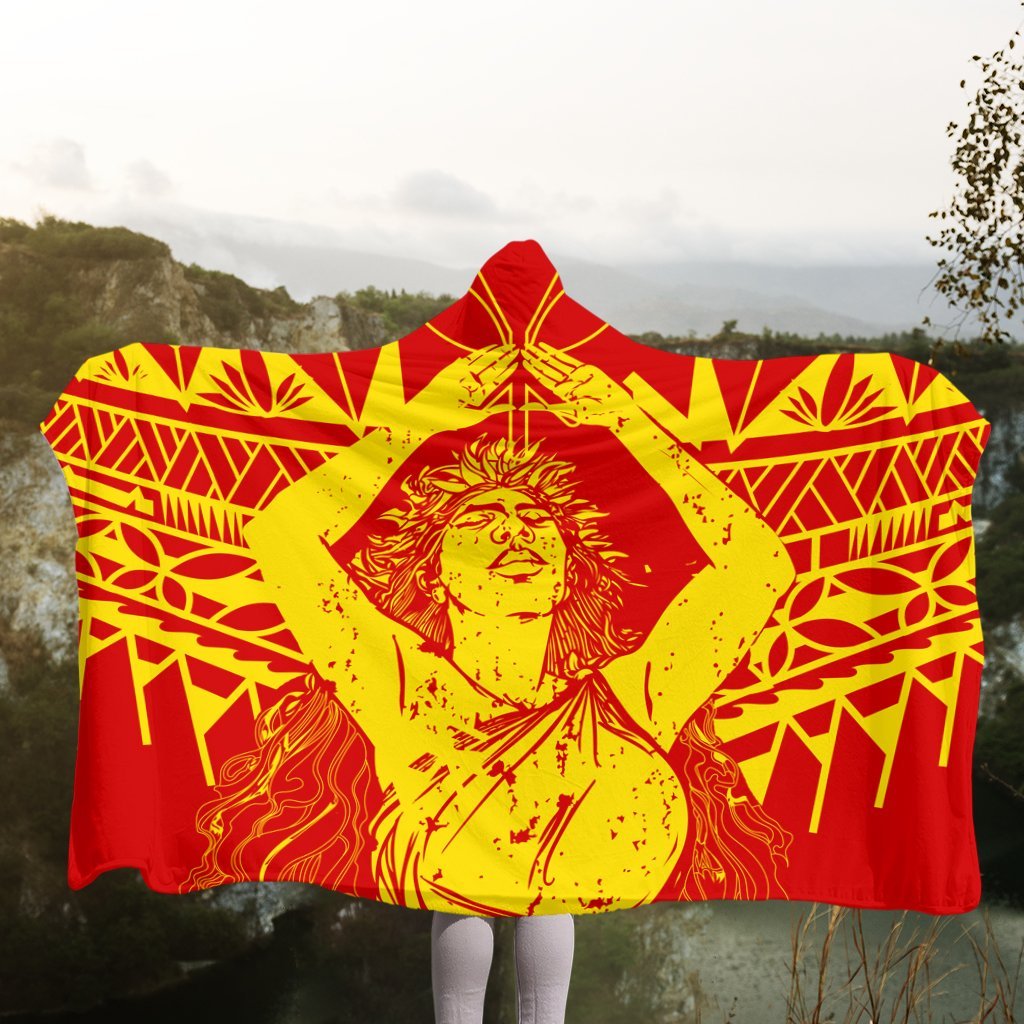 Hawaii Mauna Kea Pele Polynesian Hooded Blanket - AH - Polynesian Pride