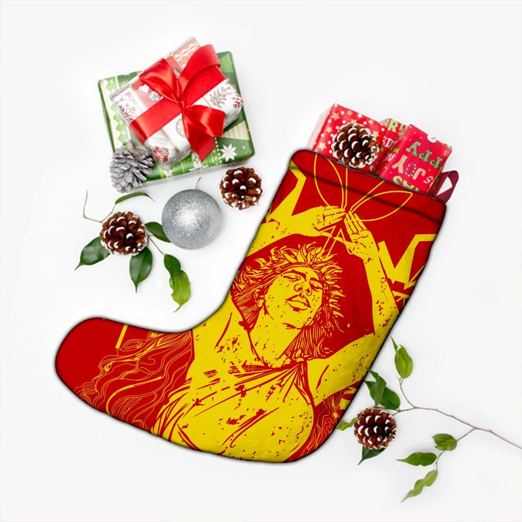 Hawaii Mauna Kea Pele Polynesian Christmas Stocking - AH - Polynesian Pride
