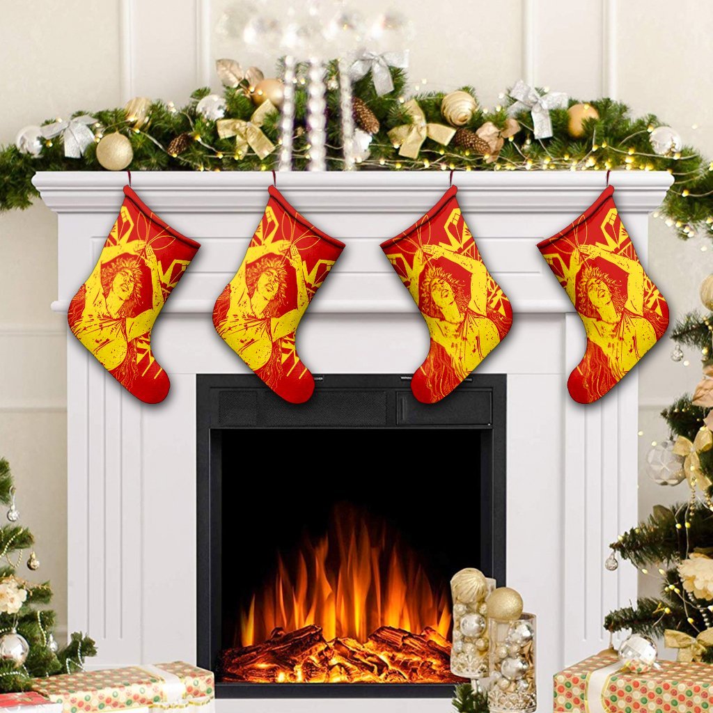 Hawaii Mauna Kea Pele Polynesian Christmas Stocking - AH - Polynesian Pride