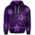 Hawaiian Mix Polynesian Turtle Plumeria Hoodie Nick Style Purple - Polynesian Pride