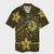 Hawaii Mix Polynesian Turtle Plumeria Hawaiian Shirt - AH - Nick Style - Yellow Unisex Black - Polynesian Pride