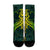 Hawaii Monstera Kalo Hula Girl Kanaka Maoli Crew Socks - AH - Polynesian Pride