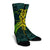 Hawaii Monstera Kalo Hula Girl Kanaka Maoli Crew Socks - AH - Polynesian Pride