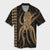 Hawaii Octopus KaKau Polynesian Hawaiian Shirt - Gold - AH Unisex Black - Polynesian Pride