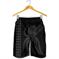 Hawaii Octopus KaKau Polynesian Men's Shorts - Gray - AH - Polynesian Pride