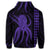 Hawaiian Octopus KaKau Polynesian Hoodie Purple - Polynesian Pride