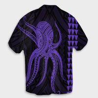 Hawaii Octopus KaKau Polynesian Hawaiian Shirt - Purple - AH - Polynesian Pride