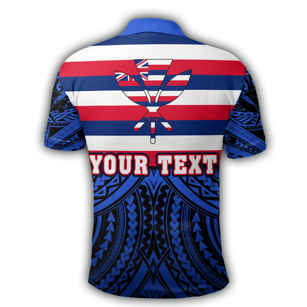 Custom Hawaii Polo Shirt - Hawaiian Flag Speaka Style - Polynesian Pride