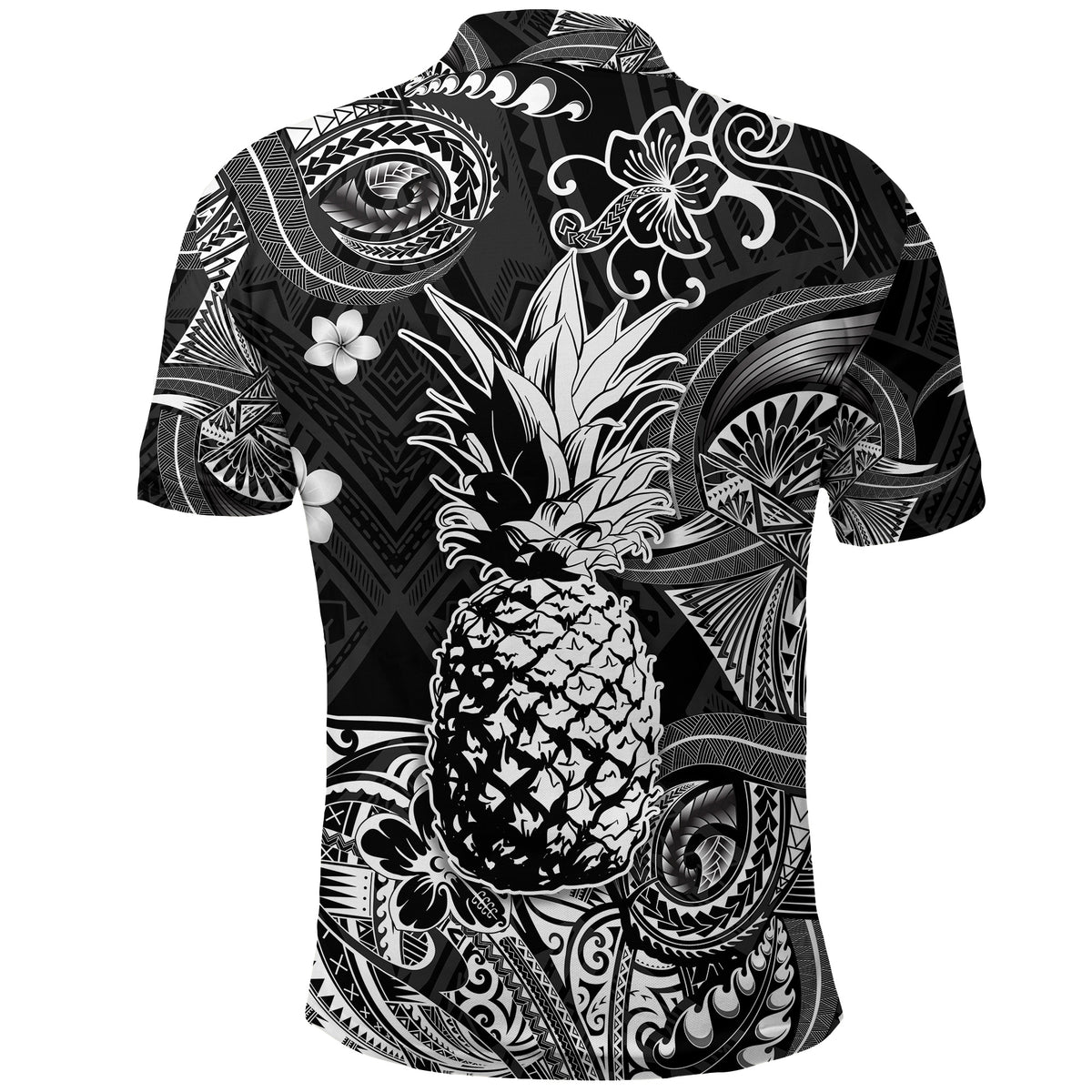Hawaii Pineapple Polynesian Polo Shirt Unique Style Black LT8 - Polynesian Pride