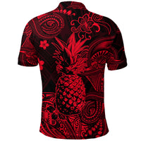 Hawaii Pineapple Polynesian Polo Shirt Unique Style Red LT8 - Polynesian Pride