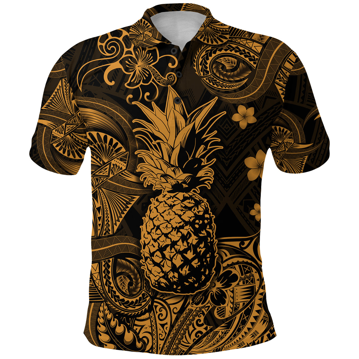 Hawaii Pineapple Polynesian Polo Shirt Unique Style Gold LT8 - Polynesian Pride