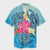 Hawaii Matching Dress and Hawaiian Shirt Hawaii Plumeria Deep Sea Circle Turtle No Dress - Polynesian Pride
