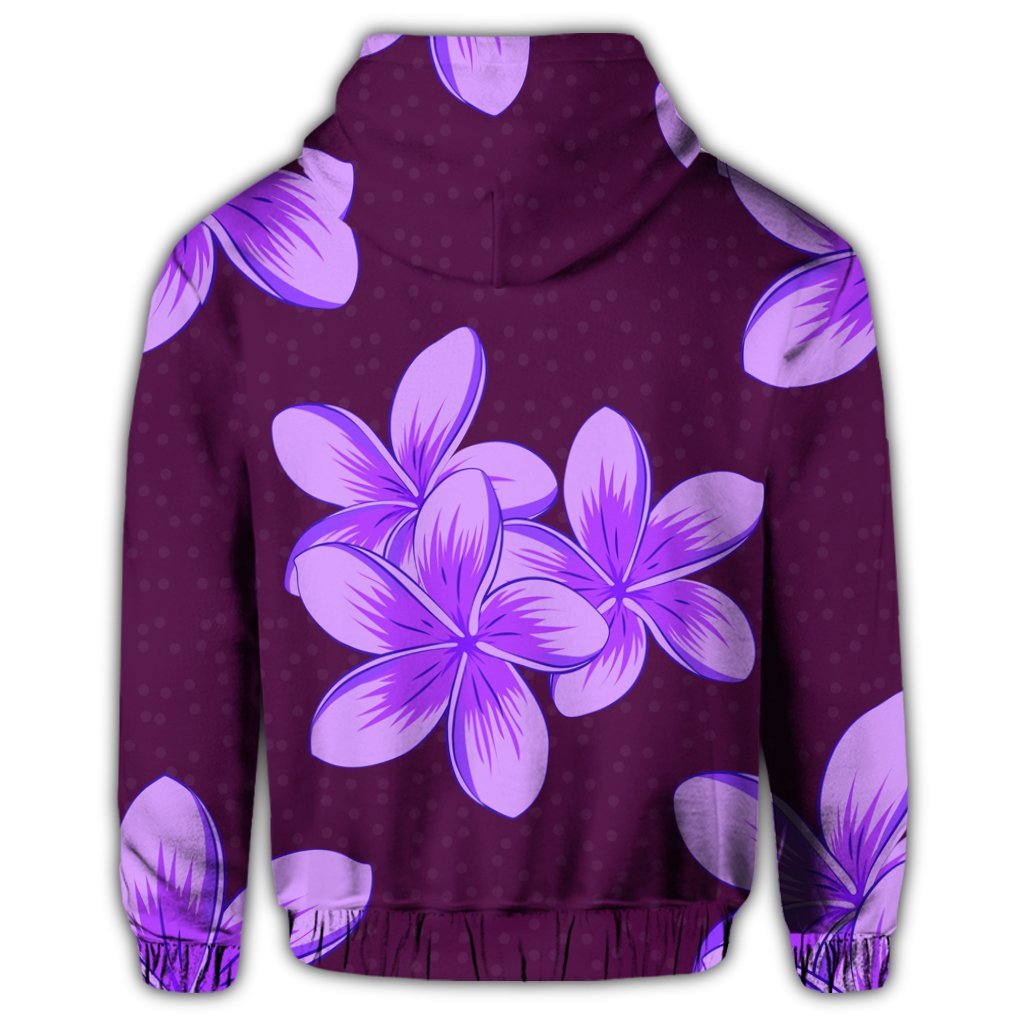 Hawaiian Plumeria Simple Hoodie - Polynesian Pride