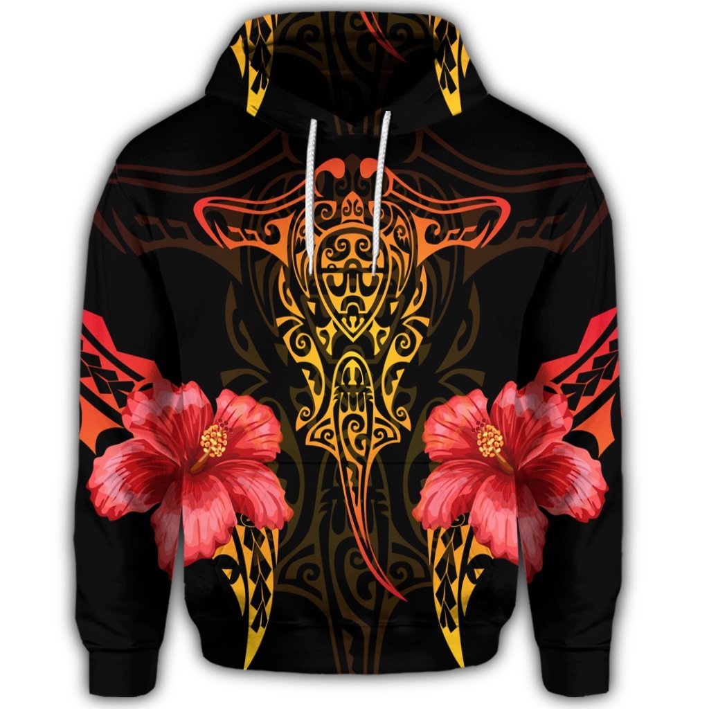 Hawaiian Polynesian Hibiscus Animal Hoodie - Polynesian Pride