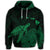 Hawaiian Polynesian Hibiscus Turtle Map Hoodie Green - Polynesian Pride
