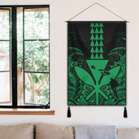 Hawaii Polynesian Kanaka Kakau Hanging Poster - Alan Style Green - AH - Polynesian Pride