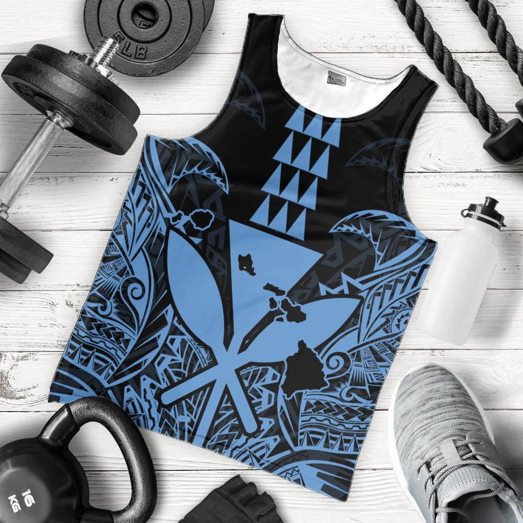 Hawaii Polynesian Kanaka Kakau Tank Top - Alan Style Pastel - AH - Polynesian Pride