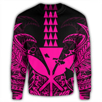 Hawaii Polynesian Kanaka Kakau Sweatshirt - Alan Style Pink - AH - Polynesian Pride