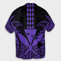 Hawaii Polynesian Kanaka Kakau Hawaiian Shirt - Alan Style Purple - AH - Polynesian Pride