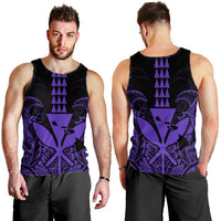 Hawaii Polynesian Kanaka Kakau Tank Top - Alan Style Purple - AH - Polynesian Pride
