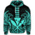Hawaiian Polynesian Kanaka Kakau Hoodie Alan Style Turquoise - Polynesian Pride
