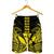 Hawaii Polynesian Kanaka Kakau Men's Shorts - Alan Style Yellow - AH - Polynesian Pride