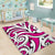 Hawaii Polynesian Maori Ethnic Ornament Pink Area Rug - AH - Polynesian Pride