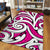 Hawaii Polynesian Maori Ethnic Ornament Pink Area Rug - AH - Polynesian Pride