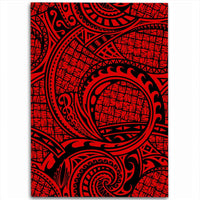 Hawaii Polynesian Maori Lauhala Red Area Rug - AH Luxurious - Polynesian Pride