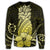 Hawaii Polynesian Pineapple Hibiscus Sweatshirt - Yellow - AH - Polynesian Pride