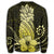 Hawaii Polynesian Pineapple Hibiscus Sweatshirt - Yellow - AH - Polynesian Pride