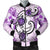 Hawaii Polynesian Plumeria Hibiscus Turtle Bomber Jacket - AH - Jack Style - Pink Black Unisex - Polynesian Pride