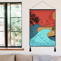 Hawaii Polynesian Sun Down Hanging Poster - AH - Polynesian Pride