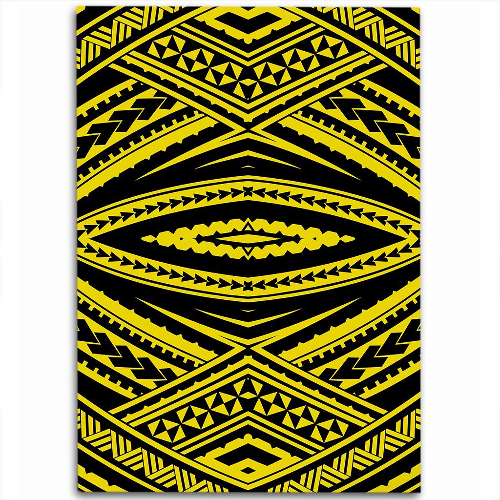 Hawaii Polynesian Tatau Yellow Area Rug - AH Luxurious - Polynesian Pride