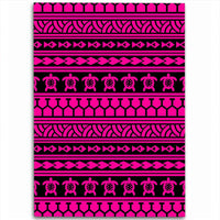Hawaii Polynesian Tattoo Tribal Pink Area Rug - AH Luxurious - Polynesian Pride