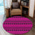 Hawaii Polynesian Tattoo Tribal Pink Round Carpet - AH Round Carpet Luxurious Plush - Polynesian Pride