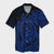 Hawaii Polynesian Turtle Hawaiian Shirt - Blue - AH Unisex Black - Polynesian Pride