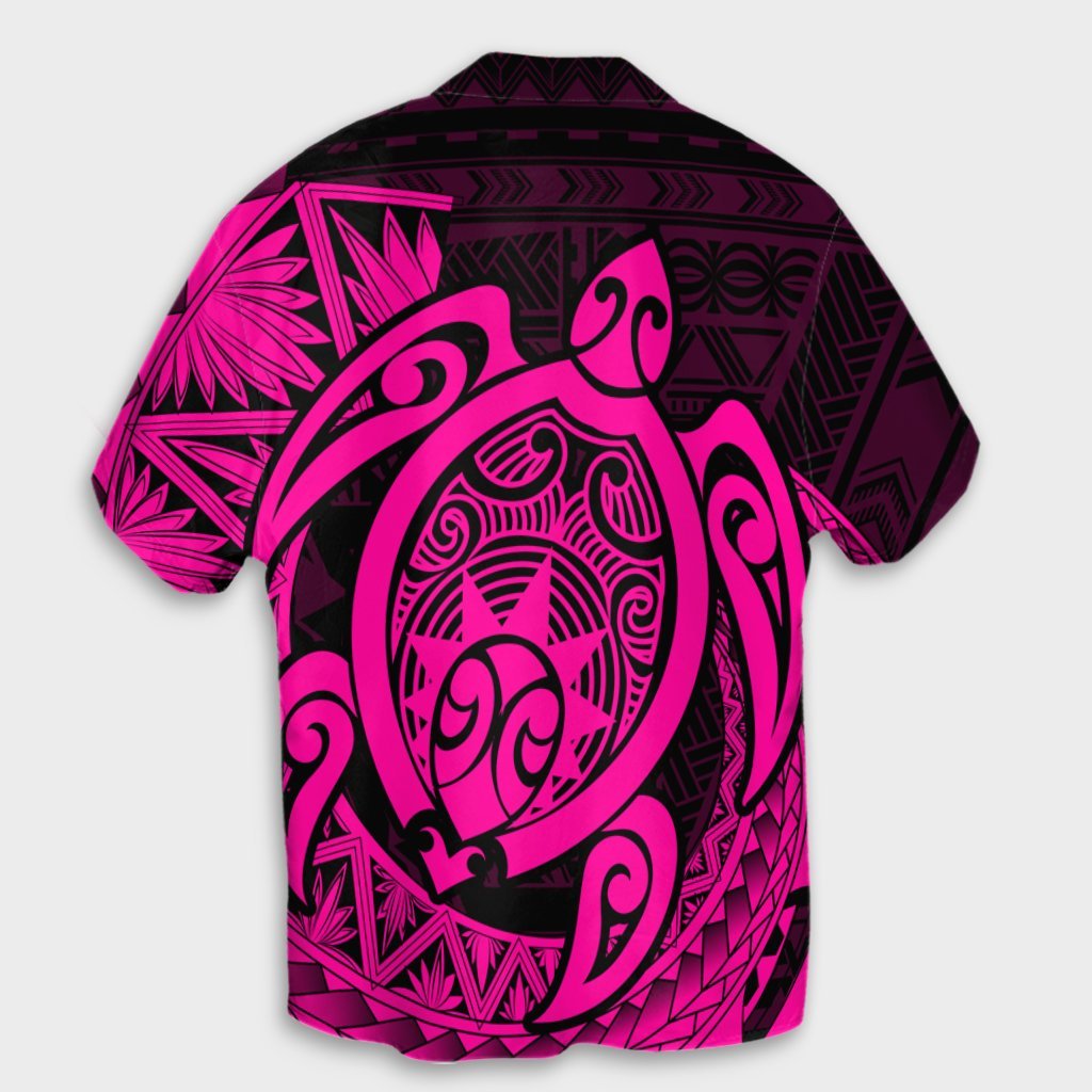 Hawaii Polynesian Turtle Hawaiian Shirt - Pink - AH - Polynesian Pride