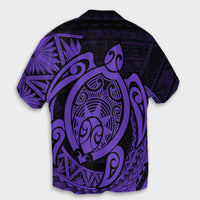 Hawaii Polynesian Turtle Hawaiian Shirt - Purple - AH - Polynesian Pride