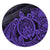 Hawaii Polynesian Turtle Round Carpet - Purple - AH Round Carpet Luxurious Plush - Polynesian Pride