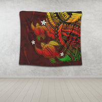 Hawaii Polynesian Turtle Hibiscus Tapestry - Color Flag - AH - Polynesian Pride