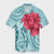 Hawaii Polynesian Turtle Hibiscus Blue Hawaiian Shirt - Bless Style - AH Unisex Black - Polynesian Pride